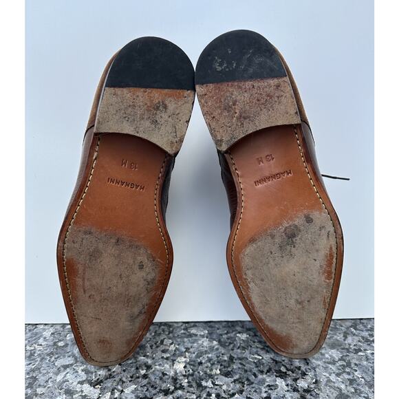 Magnanni Shoes Cap Toe Brown Leather/ Suede Men’s Size 13 main image 9